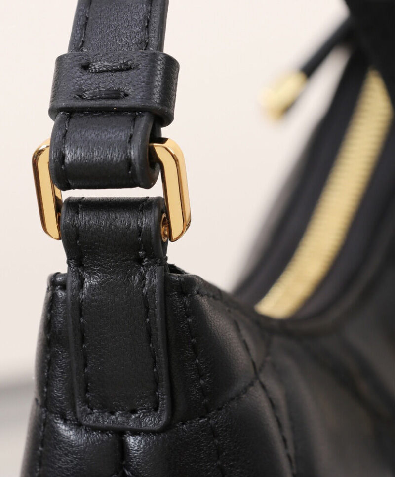 Christian Dior Miss Caro Mini Hobo Shoulder Bag Black
